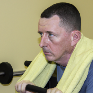 a professional appealing image of a caucasian man or woman exercising in a gym 315 300x300