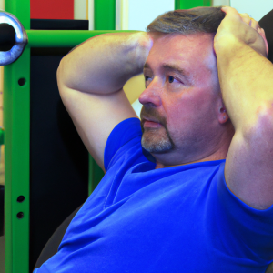 a professional appealing image of a caucasian man or woman exercising in a gym 476 300x300