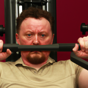 a professional appealing image of a caucasian man or woman exercising in a gym 865 300x300