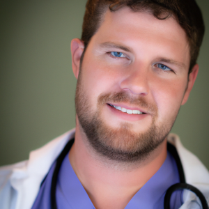 a professional and visually appealing image of a young happy smiling caucasian doctor with white teeth