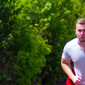 a professional appealing good looking and atheletic image of a caucasian man exercising or playing sports outside on a sunny day 263 300x300